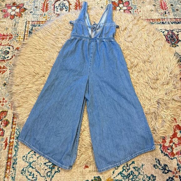 Kancan Sandria Cropped Wide Leg Overalls size medium - Picture 9 of 9